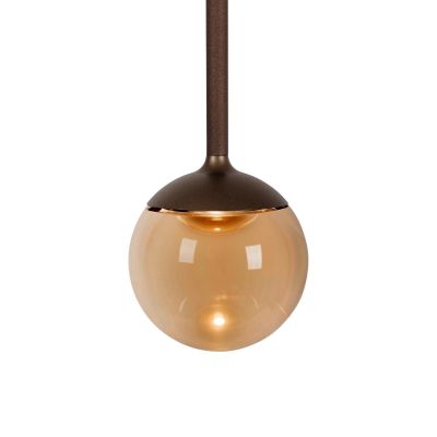 Lucide CALINA - Pendant light - Ø 9,9 cm - LED Dim. - CCT - 1x7W 2200K/3300K - With replaceable LED module - Coffee - Premium